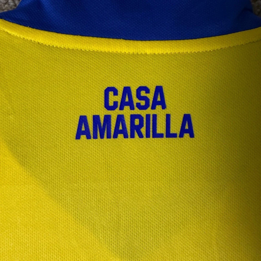 Adidas Boca Juniors Casa Amarilla Jersey Mens Medium Yellow Blue Soccer Shirt 19